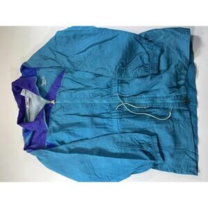 Vintage Reebok Windbreaker Jacket teal and Purple L